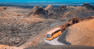 Autobus ruta de los volcanes